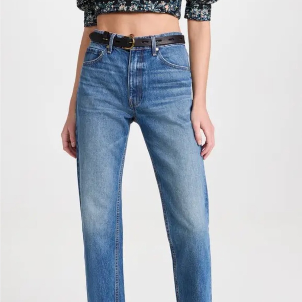 Ulla Johnson Daphne Straight Leg Designer Denim Jeans, Size 28